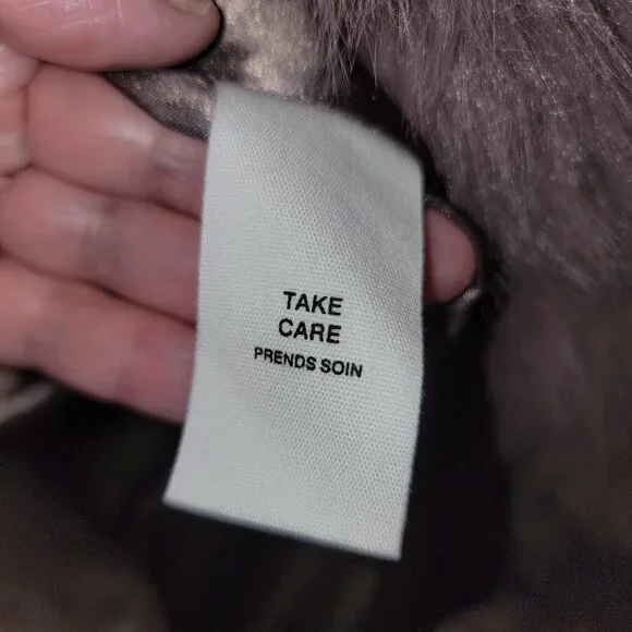 Avec Les Filles Faux Fur Vest, Portobello, Size Medium, Oversized - Picture 8 of 8